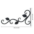 thumbnail image 2 of Necvior European Style Wall Hanging Flower Pot Support Bracket Hook Iron Hanger Balcony Home Decoration, 2 of 19