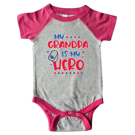 

Inktastic Memorial Day My Grandpa is My Hero Gift Baby Boy or Baby Girl Bodysuit