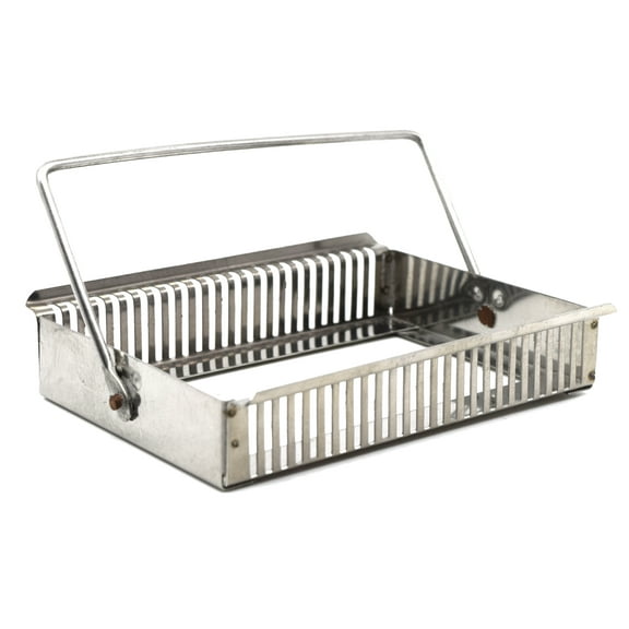 Staining Rack, 25 Slides, Aluminum with Handles - Eisco Labs