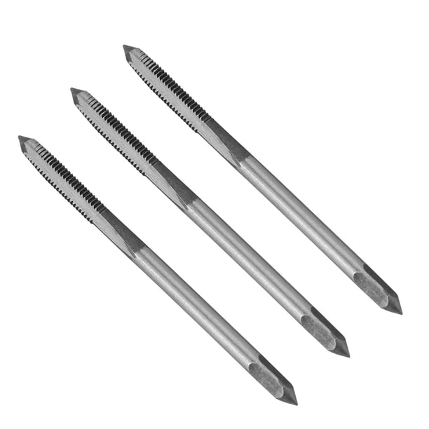 Juego de 3 machos de roscar manuales de acero con cojinetes M3/M4/M5 (M5)