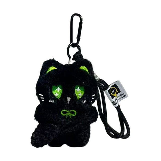 Hearth & Gear Adorable Black With Soft Textured Design As A Lovable Keychain Charm For Phone Purse