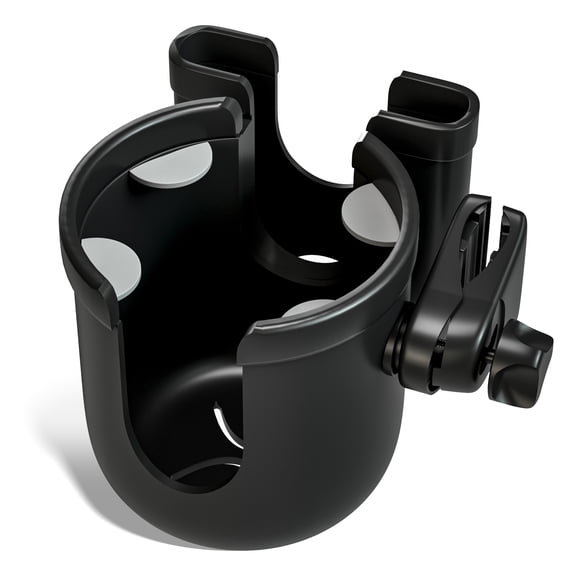 COOLHUT Wheelchair Cup Holder, Fits All Models of Electric Wheelchairs, Black
