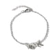 thumbnail image 4 of Sonducket Anklets Stylish Silver Alloy Leaf Foot Trendy Chains Gifts Valentines Day Jewelry Bracelets Universal for Women Teen Girls Plata 5piezas, 4 of 6