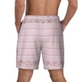 thumbnail image 3 of Kdxio Pink Flower Board Print Men'S Swim Trunks With Compression Liner 7 Inch Inseam Quick Dry Swim Shorts, 3 of 7