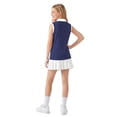 thumbnail image 3 of Actgleam Girls School Uniform Short Printed Sleeveless Polo Shirt,2-Pack,8-9Y, 3 of 9