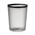 thumbnail image 1 of Cubo de basura transparente con anillo superior, tapa fácil de colocar, cubo de basura de gran capacidad para el hogar, color negro, 1 of 8