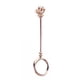 thumbnail image 1 of Yuarrent Anillo con soporte para cigarrillos, forma de rosa, adorno de apariencia exquisita, suministros de Tobacciana, coleccionables de encendedores oro rosa mate 16 mm, 1 of 6