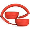 thumbnail image 2 of Restored Beats Solo Pro Wireless Noise Cancelling On-Ear Headphones - H1 Chip, Class 1 Bluetooth, Transparency, 22 Hours of Listening Time, Built-In Microphone - (Red), 2 of 7