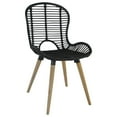 thumbnail image 2 of vidaXL Chaises de Salle à Manger 2 Pcs Noir Rotin Naturel, 2 of 5