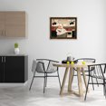 thumbnail image 2 of Stupell Industries Happy Chef Kitchen Phrase Food & Beverage Painting Brown Floater Framed Canvas Art Print Wall Art, 31 x 25, 2 of 9