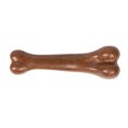 thumbnail image 4 of Juguete para masticar con forma de hueso, olor a carne de res, resistente al desgarro, simulación duradera, juguete interactivo para masticar para perros, color marrón, 4 of 5