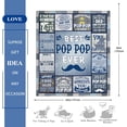 thumbnail image 6 of Best Pop Pop Gifts from Grandchildren, Gifts for Pop Pop, Pop Pop Gifts for Grandpa, Pop Pop Birthday Gifts from Grandkids, Pop Pop Gifts for Fathers Day Christmas, Pop Pop Blanket 60"X50", 6 of 6