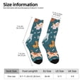 thumbnail image 2 of Fotbe Dogs Calcetas Largas con Estampado para Hombre y Mujer – Calcetas de Compresión Transpirables y Elásticas, Viajar y Uso Diario Talla 5-11, 2 of 6