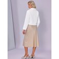 thumbnail image 3 of DARING DIVA Women's Faux Fur Cropped Snap Button Fluffy Jackets S White, 3 of 6
