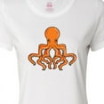 thumbnail image 4 of Inktastic Orange Octopus Women's T-Shirt, 4 of 5