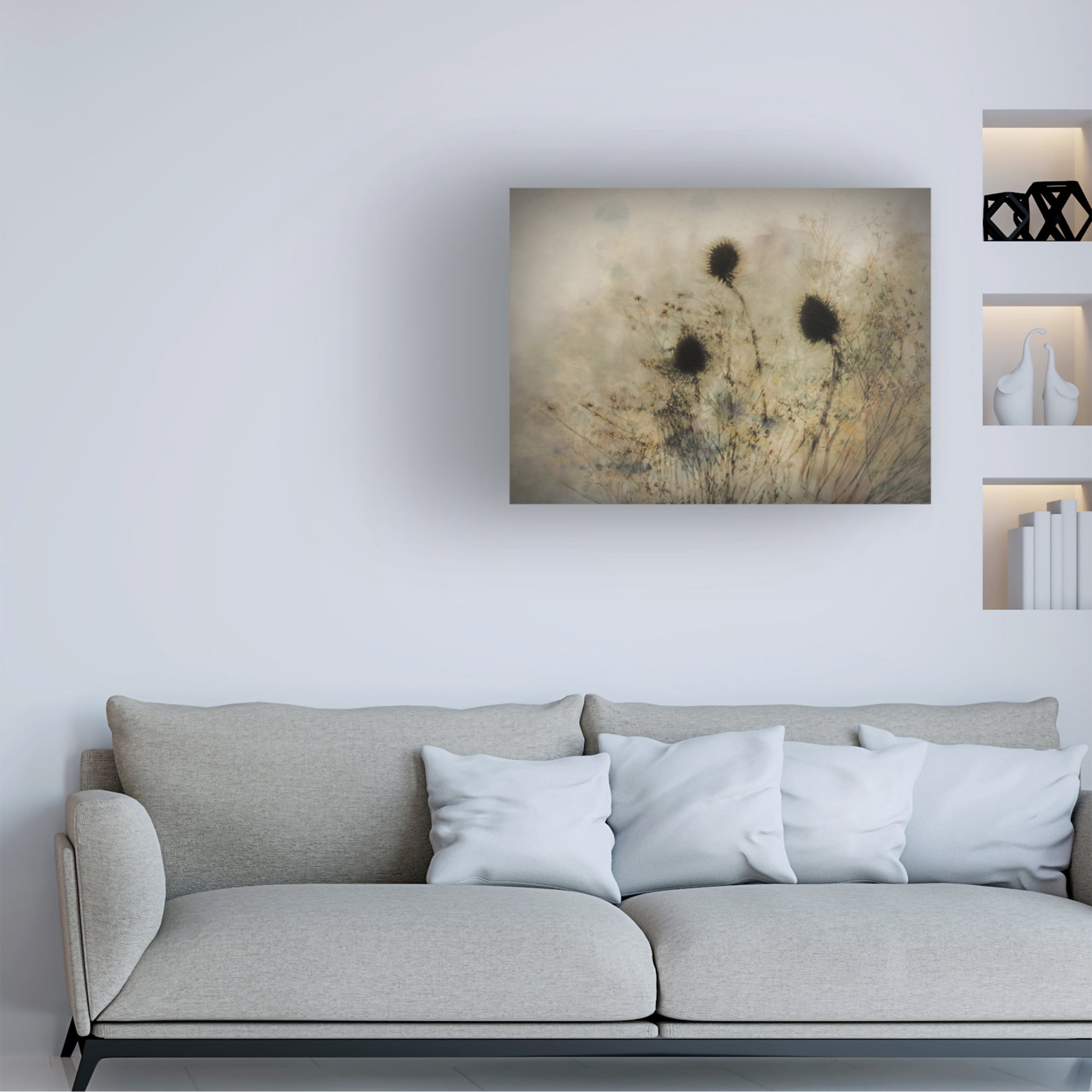 Canvas Wall Art - Katarina Holmstrom 'Seed Boxes' Wall Art for Living Room, Bedroom, or Office Décor by Trademark Fine Art - 19 x 14 Inches