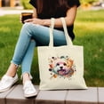 thumbnail image 3 of Maltese Portrait Watercolor Vintage Retro Styles Canvas Tote Bag Maltese Dog Lover Gifts Idea Reusable Shopping Grocery Bag - 00001, 3 of 5