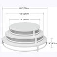 thumbnail image 1 of Cake Stand Home Party Dessert Table Display Rack Dessert Cake Tray Cold Meal Tea Break Table Afternoon Tea Center Rack Metal White 1 PCS 9.8 INCH M, 1 of 6