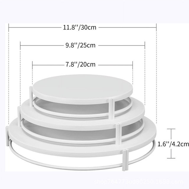 Cake Stand Home Party Dessert Table Display Rack Dessert Cake Tray Cold Meal Tea Break Table Afternoon Tea Center Rack Metal White 1 PCS 9.8 INCH M