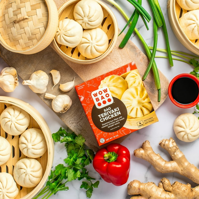 Wow Bao Teriyaki Chicken Bao, 4 Pack, Frozen