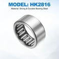 thumbnail image 3 of Uxcell 5 Pack Needle Roller Bearings, HK2816 Bore 28mm OD 35mm 16mm Width Steel Track Roller Bearings Open End for Mower, Lawn Tractor, Automotive, 3 of 6
