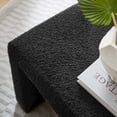 thumbnail image 6 of Simba Boucle Fabric Waterfall Stool in Black, 6 of 10