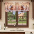 thumbnail image 6 of Christmas Curtain Valances for Windows, Kitchen Valance Window Treatments Panel 2 Pack, Xmas Tree Snowflake House Rod Pocket Short Curtains for Bathroom Bedroom 42 x 18 Inch, 6 of 8