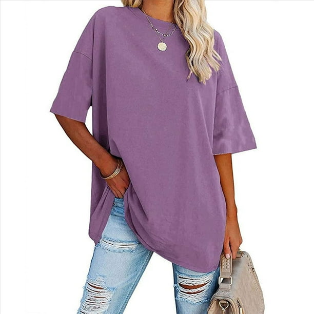 Camiseta Básica de Corta con Cuello en V, Color , Talla L