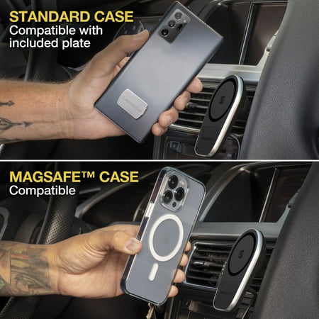 Scosche - MagicMount Pro Charge5 Dash / Vent for most Cell Phones - Black