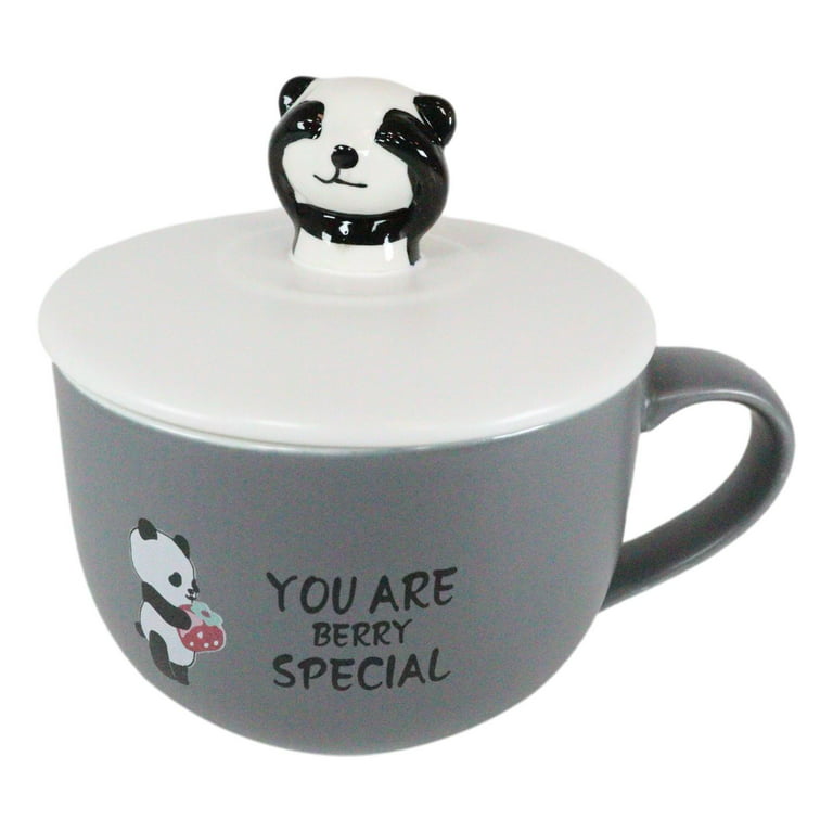 Panda Coffee Mug With Lid And Spoon at Rs 275/piece