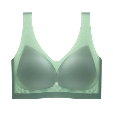 

Ykohkofe Womens Unwired Padded Bra Top Sexy Everyday Basics Deep V Neck