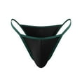 thumbnail image 2 of Mens Underwear Thongs Trendy Low Rise Solid Color Stretchy G-String Breathable Support Briefs, 2 of 4