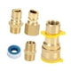 thumbnail image 4 of 1/2 "QDD LP Gas Accesorios de conexión rápida del kit Adaptadores de propano Manguera de desconexión rápida Conjunto de enchufes para el del, 4 of 8