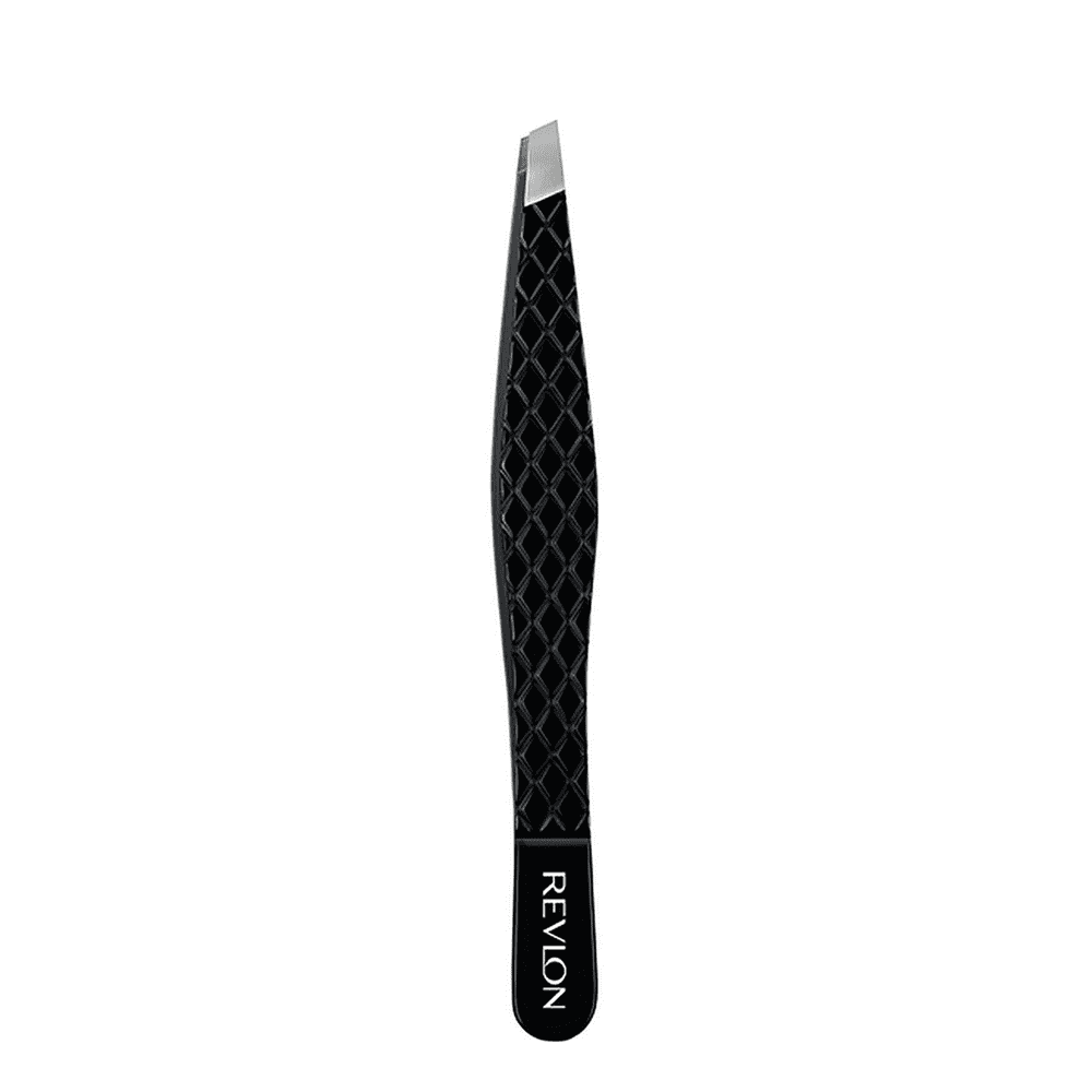 Revlon Expert Slant Tip Tweezer, Stainless Steel Hair Removal Makeup Tool