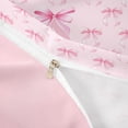 thumbnail image 4 of Erosebridal Ribbon Bow Twin Bedding For Girls,Pink Bowknot Letter A Initial Duvet Cover Set,Pink Reversible,2pcs(No Comforter), 4 of 6