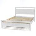 thumbnail image 2 of King Size FarmHouse Traditional Rustic White Platform Bed, 2 of 2