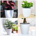 thumbnail image 4 of Self Watering Planter Pot  5.9inch Self Watering Planter White Flower Plant Pot with Wick Rope  Decorative Automatic Water-Absorbing Planter Pot for House Plants  Flowers - by, 4 of 9