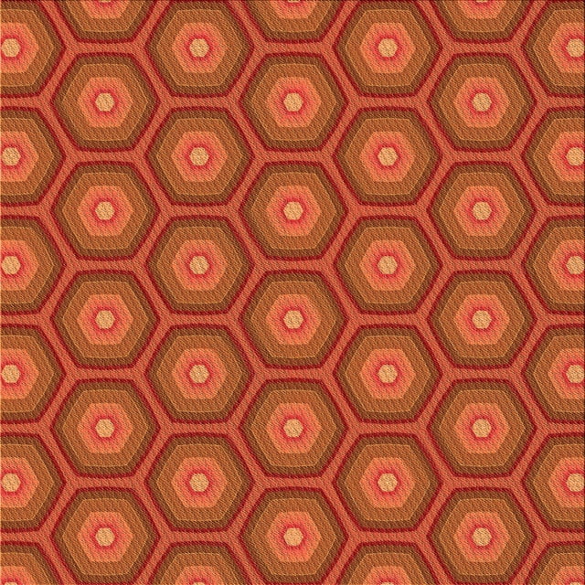 Ahgly Company Machine Washable Indoor Square Transitional Orange Red Orange Area Rugs, 5' Square