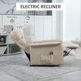 thumbnail image 5 of HOMCOM Electric Power Lift Recliner Chair for the Elderly, Beige, 5 of 10