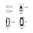 thumbnail image 3 of Aspen Creative 21119-91, 1 Feet Heavy Duty Chain & Quick Link Connector in Matte Black, 9 Gauge, 3 of 5