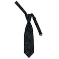 thumbnail image 3 of Imperial Silver Black Boys Satin Vest Spencer J - Boys 5-6, 3 of 6