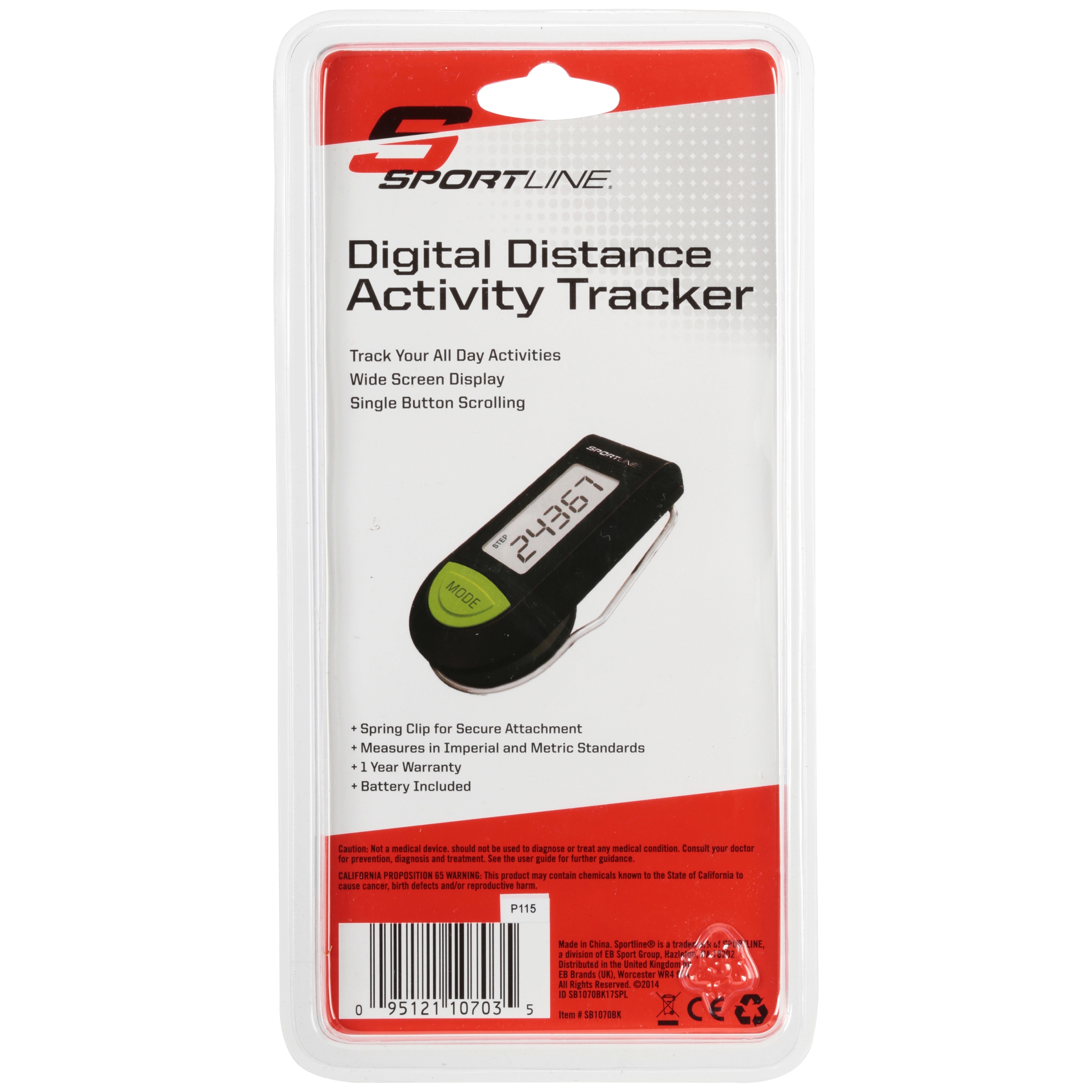 Sportline® Digital Distance Activity Tracker - image 4 of 4