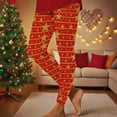 thumbnail image 2 of QIUOMBBP Red Womens Funny Christmas Leggings High Waisted Xmas Print Tights Full Length Soft Workout Yoga Pants S, 2 of 10