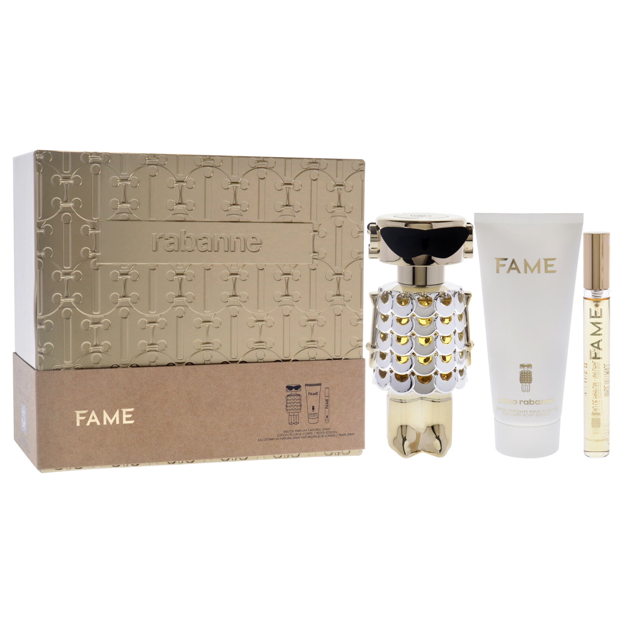 Paco Rabanne Fame Women's 3 Piece Fragrance Gift Set (2.8 OZ Eau