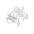 thumbnail image 2 of New Genuine Nissan Frontier Rear Floor Jack Cover 79920EA003 / 79920-EA003 OEM, 2 of 10