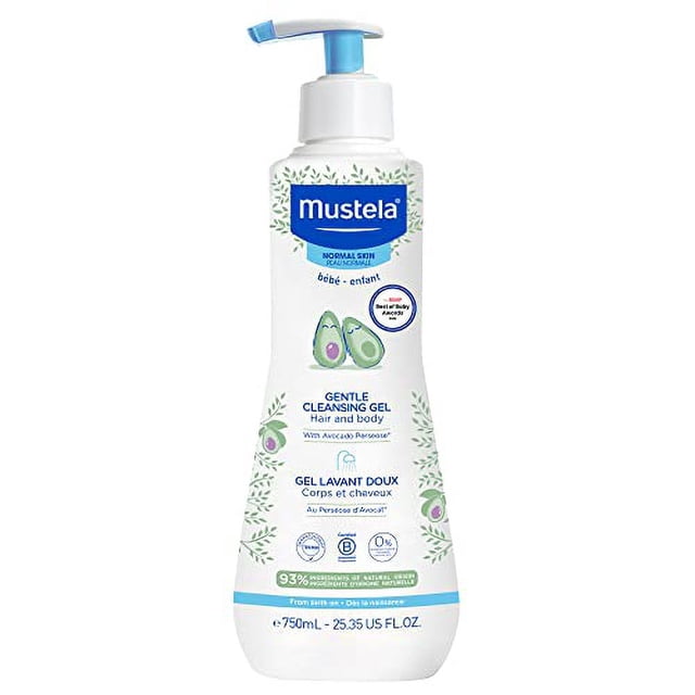Gel Limpiador Suave para Bebés Mustela - Champú y Gel de Baño para Bebés