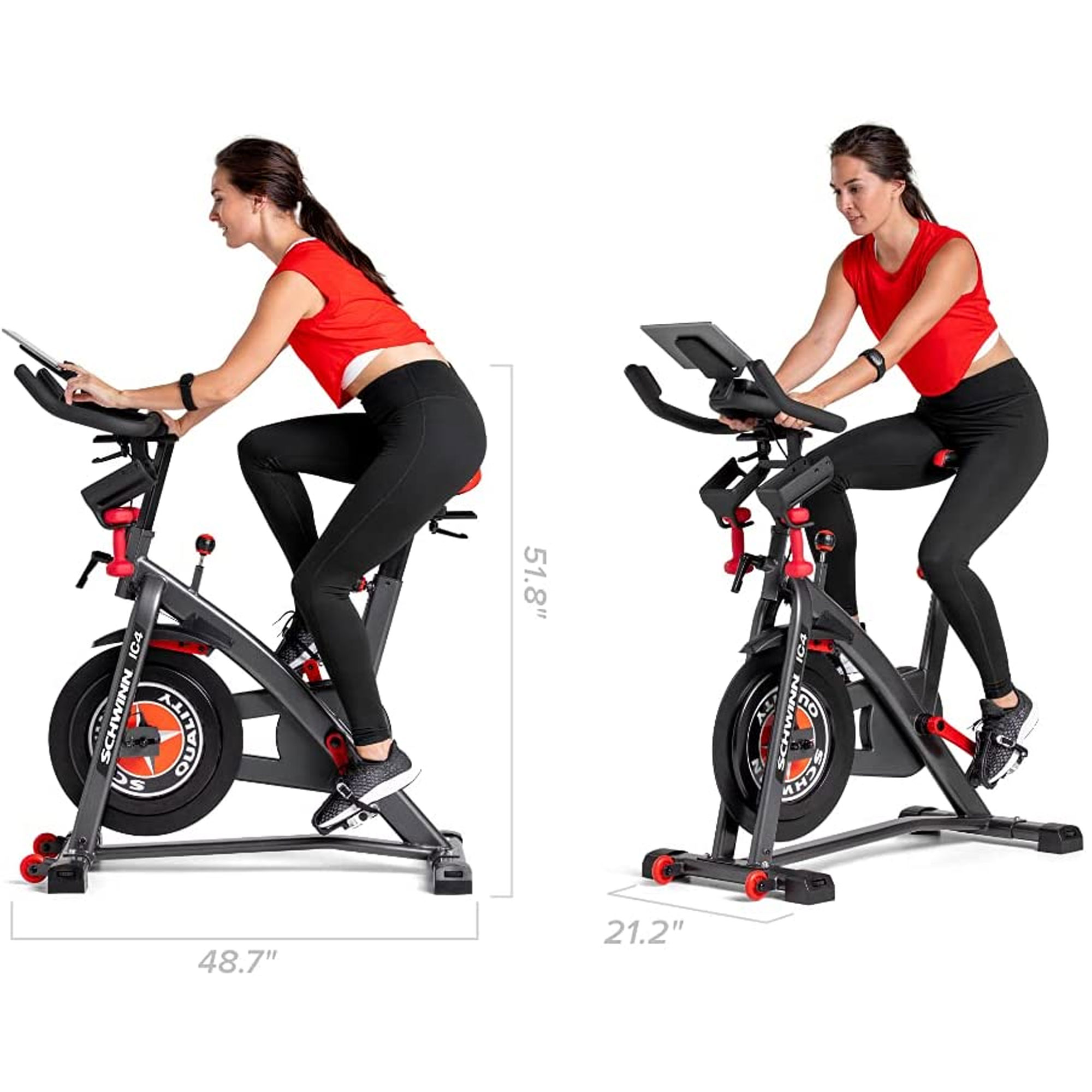 Schwinn Fitness IC4 Indoor Stationary Exercise Cycling Training Bike, Free 2-Month JRNY Membership - image 13 of 14
