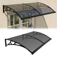 thumbnail image 6 of golytefs Window Awnings 24x79 Inches Window Door Canopy with Drainage Sink (Light Grey), 6 of 8