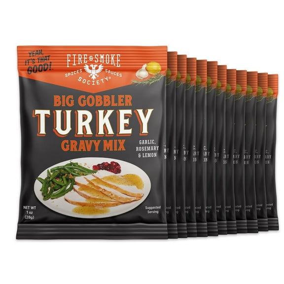 Fire & Smoke Society Big Gobbler Turkey Gravy Mix | 1. oz (12-Pack)