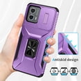 thumbnail image 5 of Funda para GANGXUN Motorola Moto G 2023 4G - Soporte metálico, Función magnética, Morado, 5 of 5